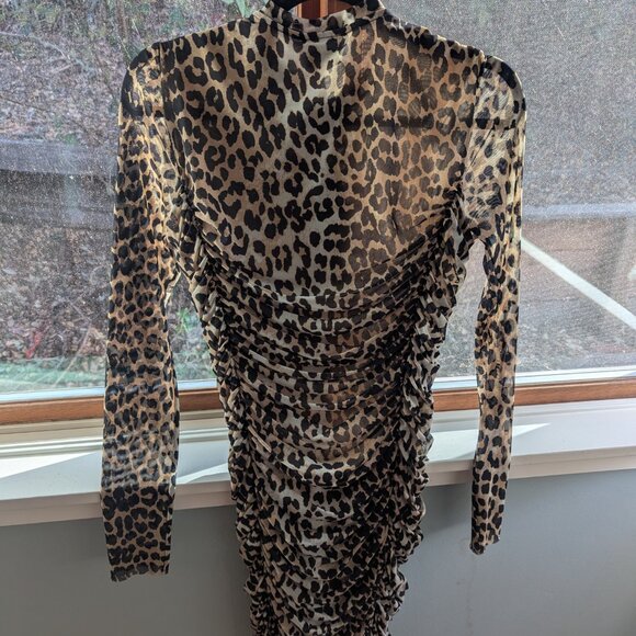 Ganni leopard print drss - Picture 4 of 4